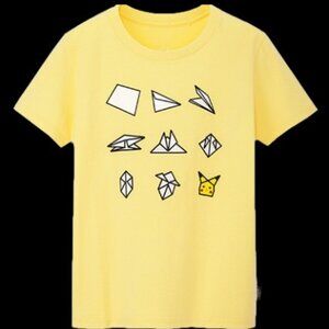 pkm pikachu origami shirt
